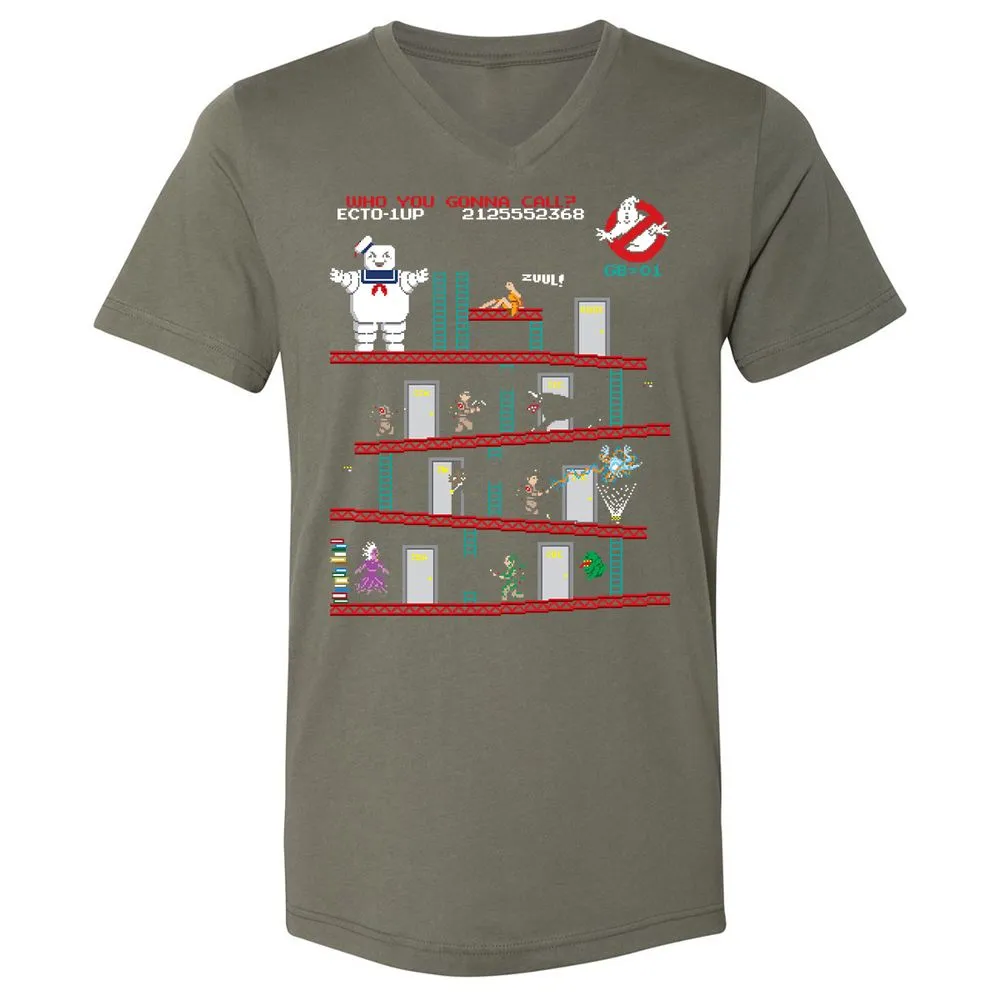 Unisex V-Neck T-Shirt - QUD3YU4T - Military Green - 10