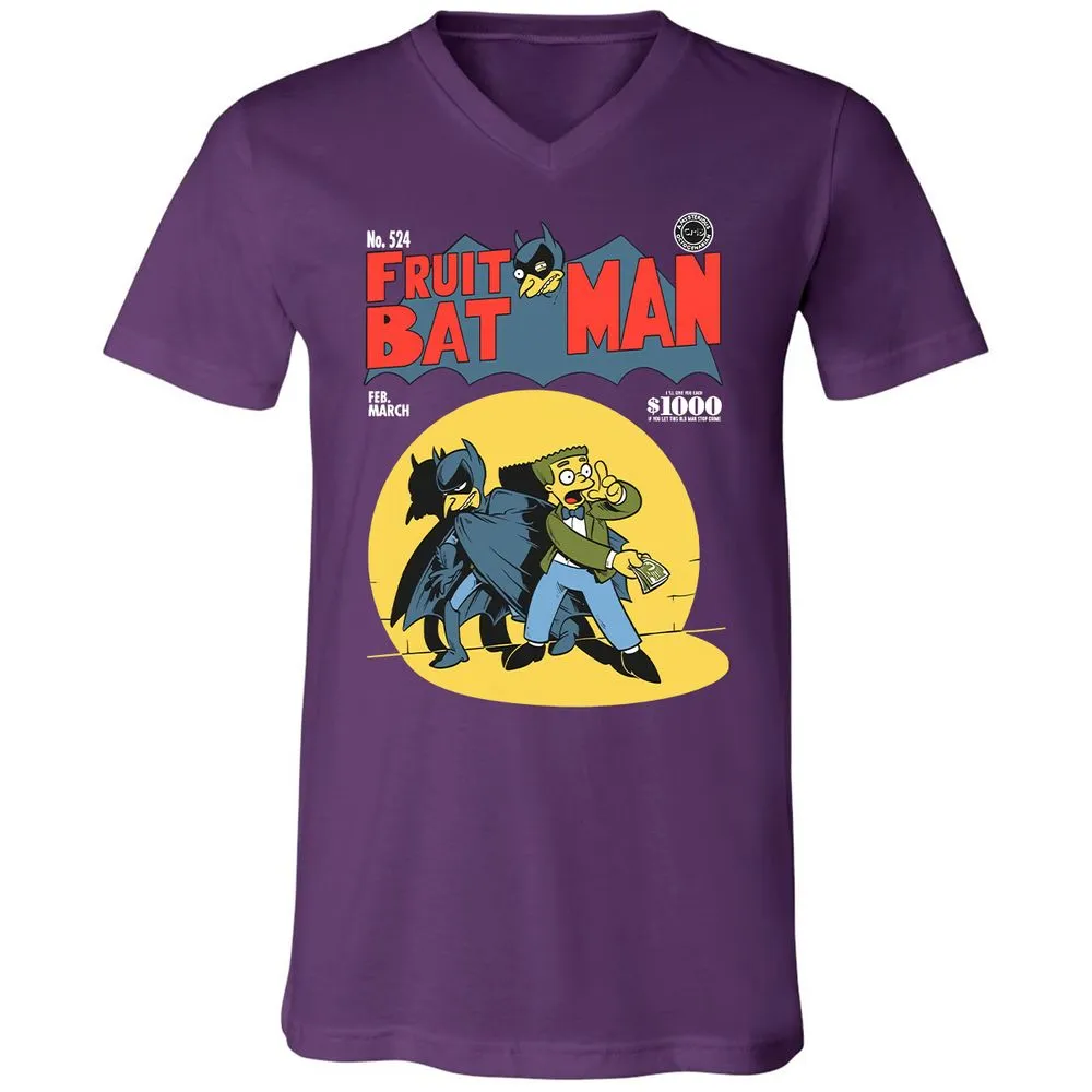 Unisex V-Neck T-Shirt - BVDYJBS7 - Team Purple - 9