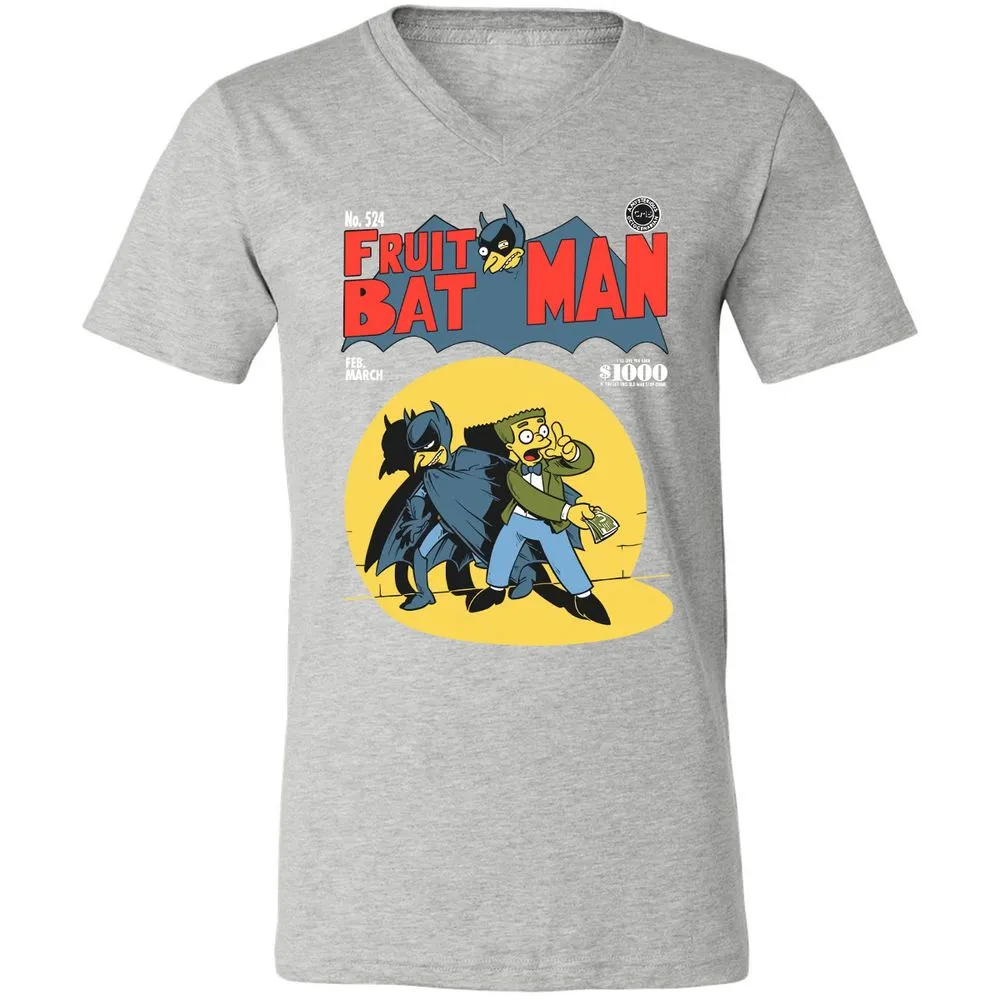 Unisex V-Neck T-Shirt - BVDYJBS7 - Athletic Heather - 7