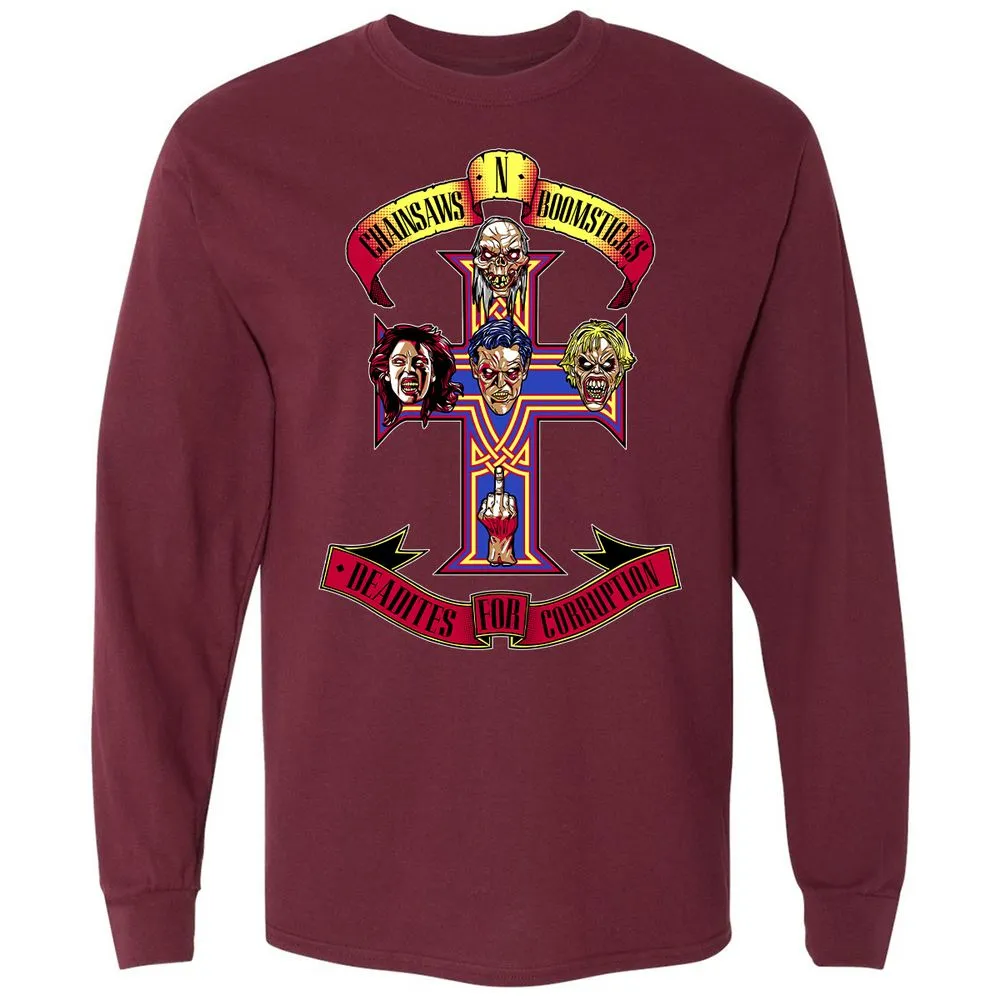 Long Sleeve T-Shirt - UQW6SSGK - Maroon - 11