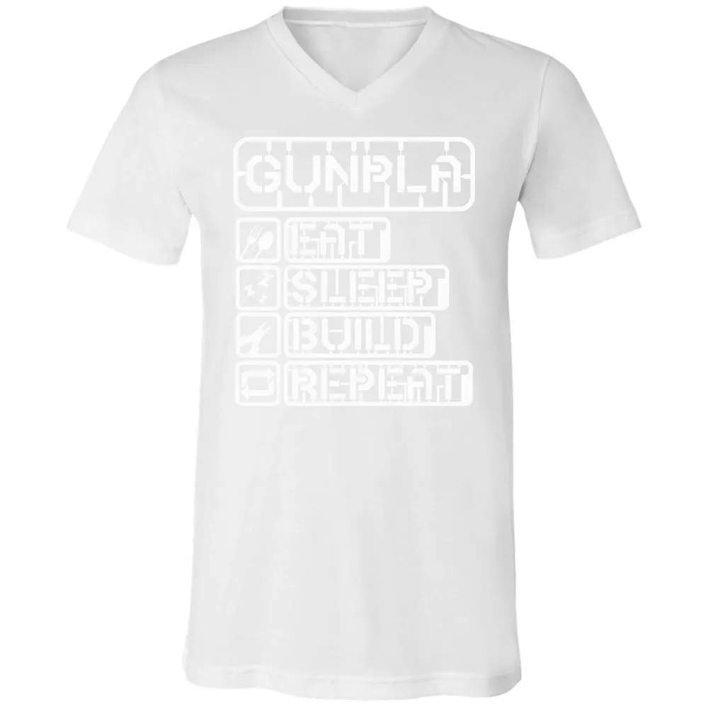 Unisex V-Neck T-Shirt - KCG9ZJ5R - White - 5