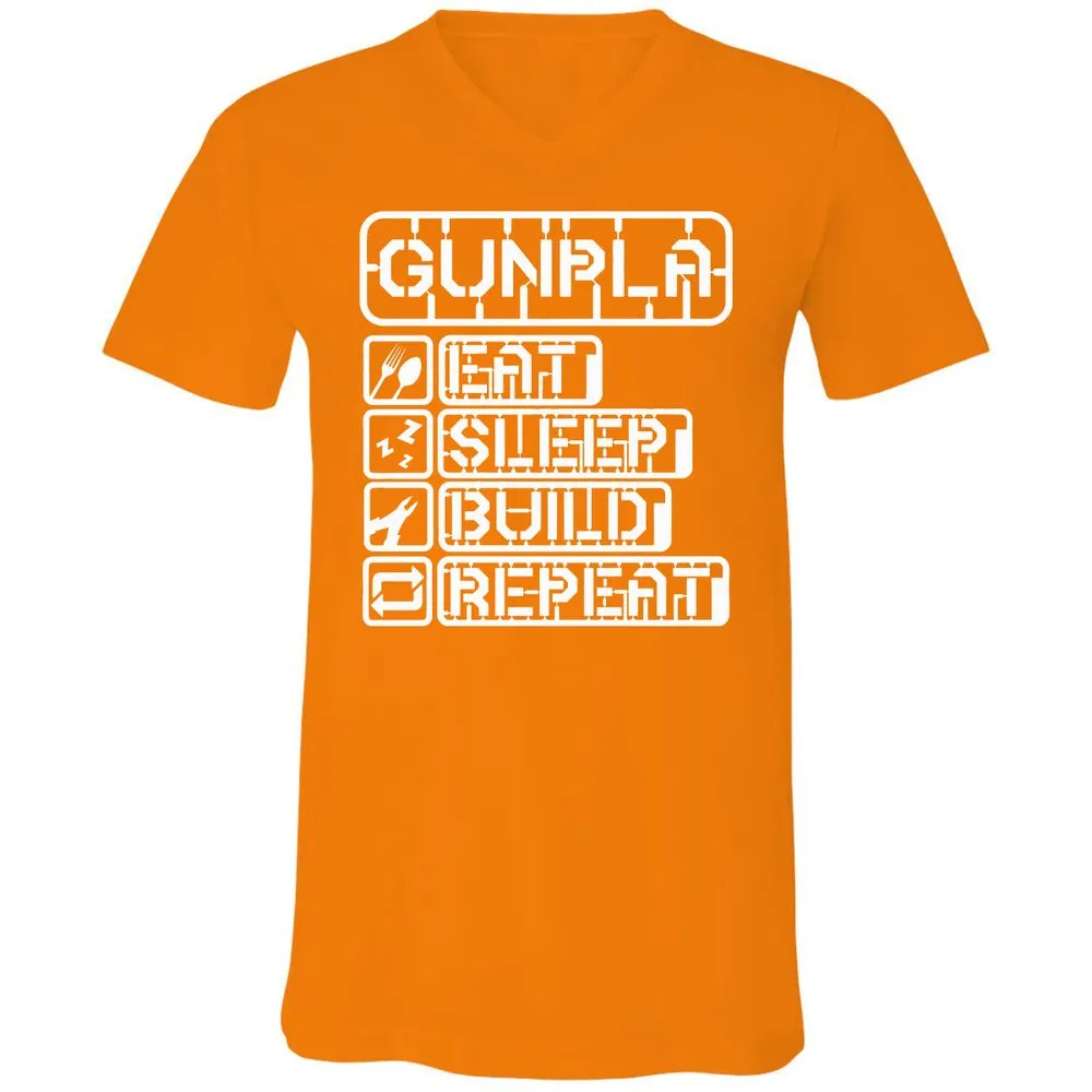 Unisex V-Neck T-Shirt - KCG9ZJ5R - Orange - 11