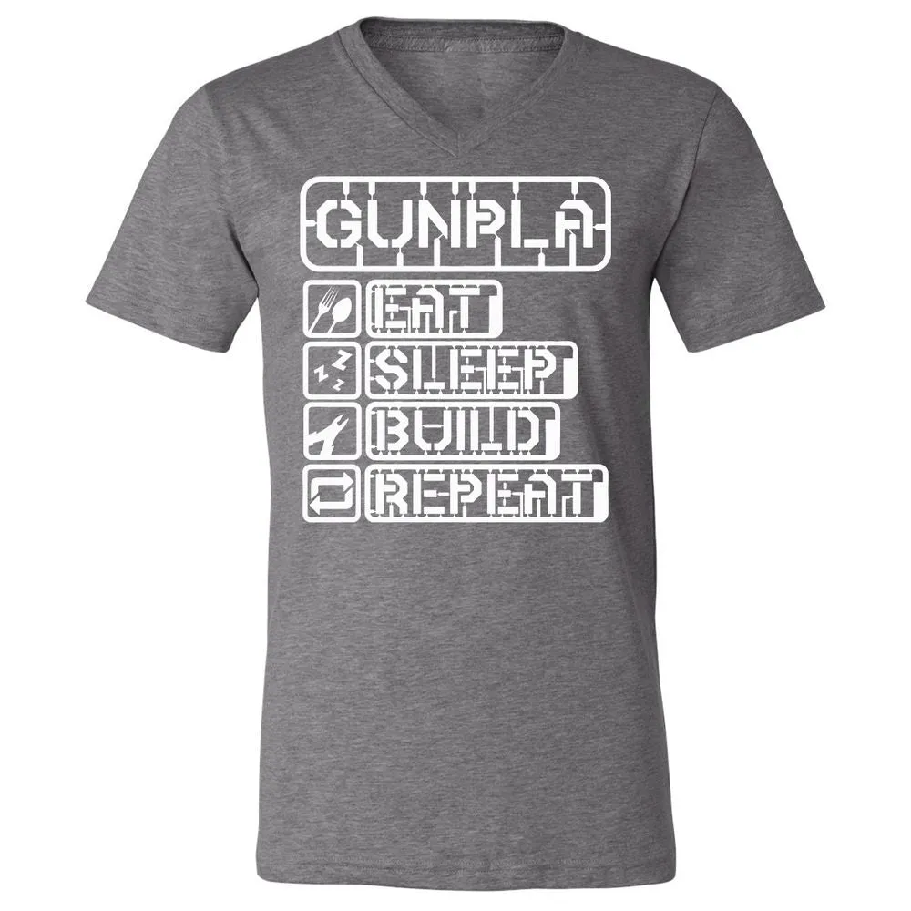 Unisex V-Neck T-Shirt - KCG9ZJ5R - Deep Heather - 13