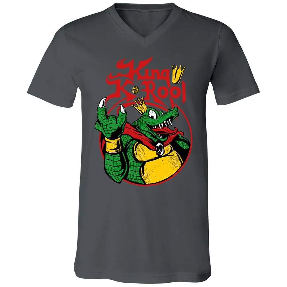 Unisex V-Neck T-Shirt - D4M16Y6M - Asphalt - 12