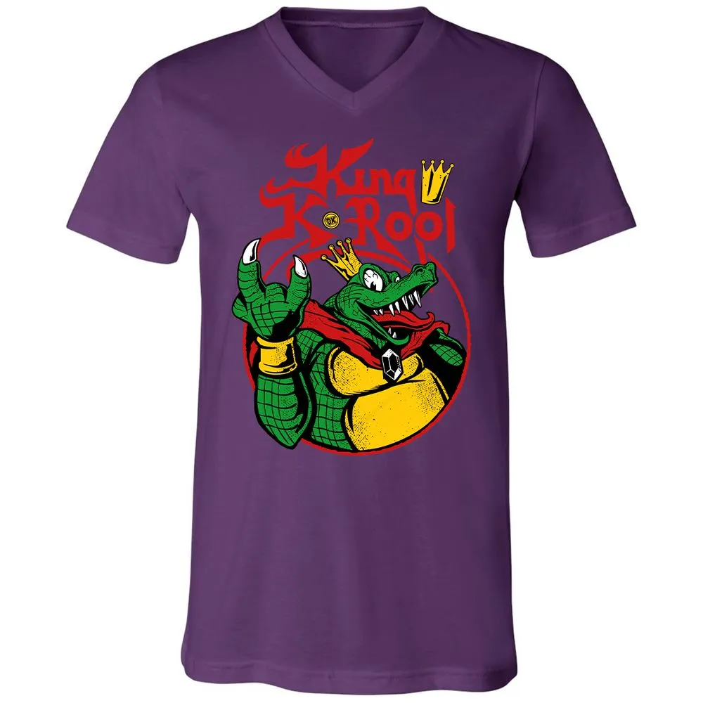 Unisex V-Neck T-Shirt - D4M16Y6M - Team Purple - 9