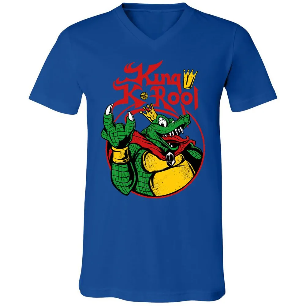 Unisex V-Neck T-Shirt - D4M16Y6M - True Royal - 4