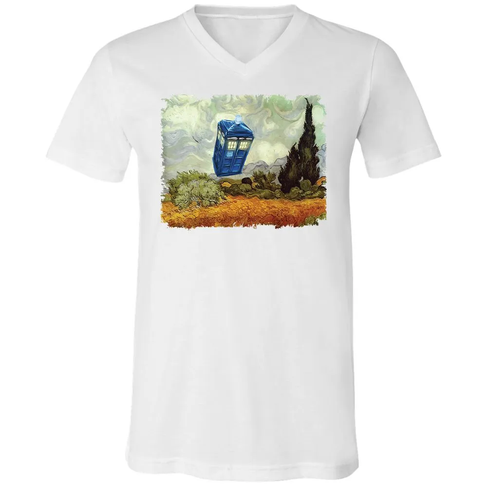 Unisex V-Neck T-Shirt - VD6FTRWC - White - 5