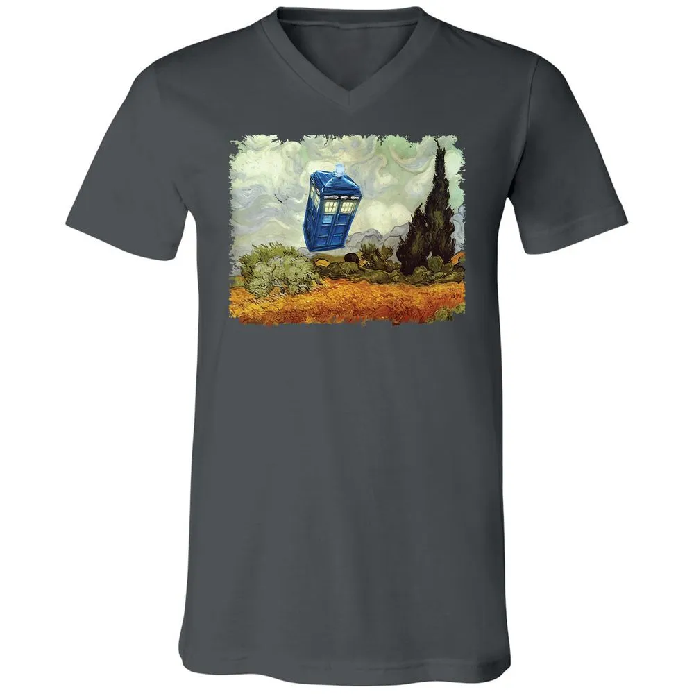 Unisex V-Neck T-Shirt - VD6FTRWC - Asphalt - 12
