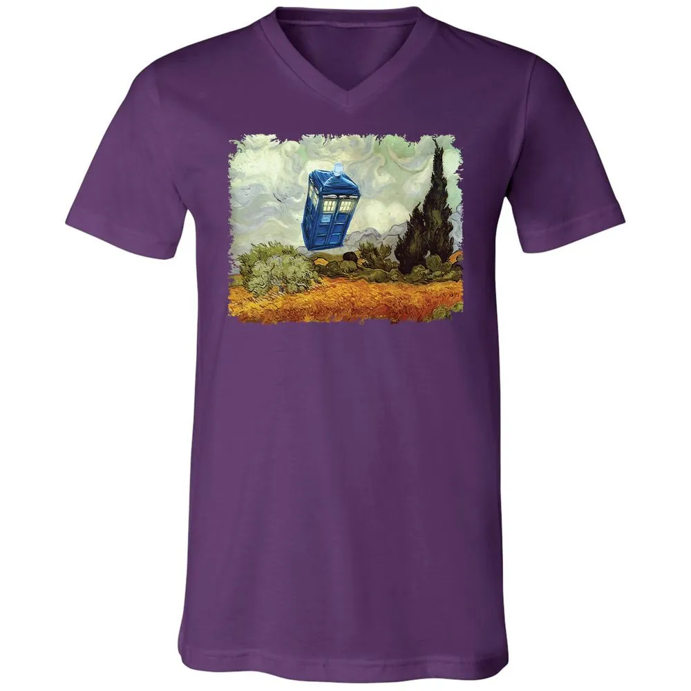 Unisex V-Neck T-Shirt - VD6FTRWC - Team Purple - 9