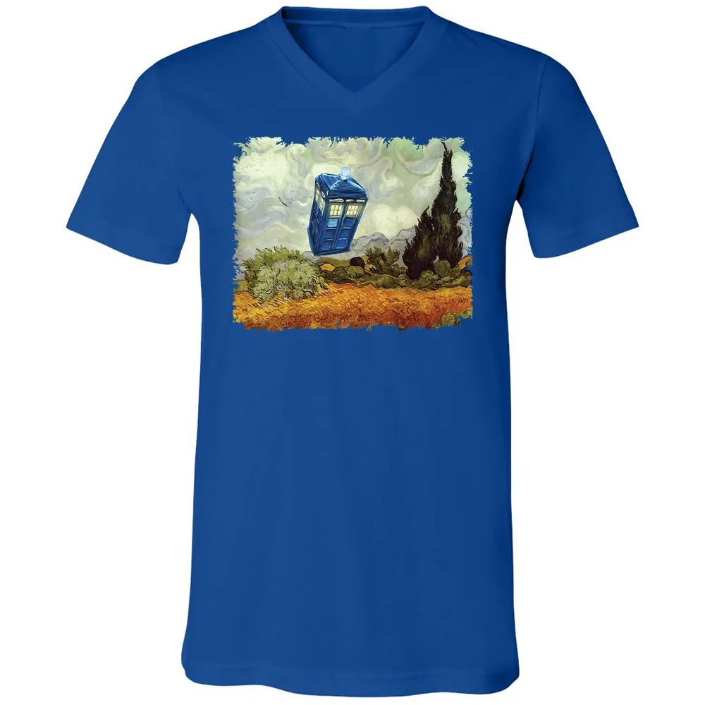 Unisex V-Neck T-Shirt - VD6FTRWC - True Royal - 4