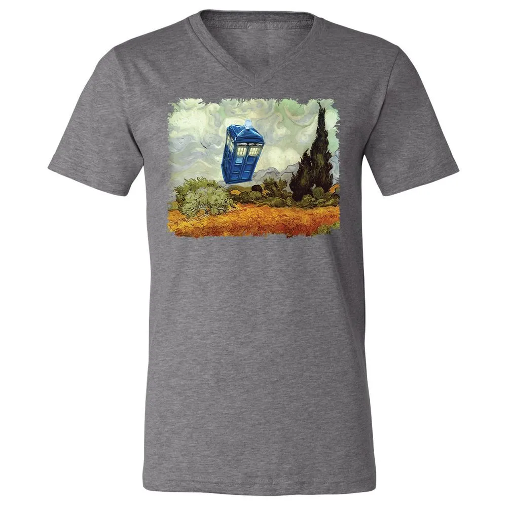 Unisex V-Neck T-Shirt - VD6FTRWC - Deep Heather - 13