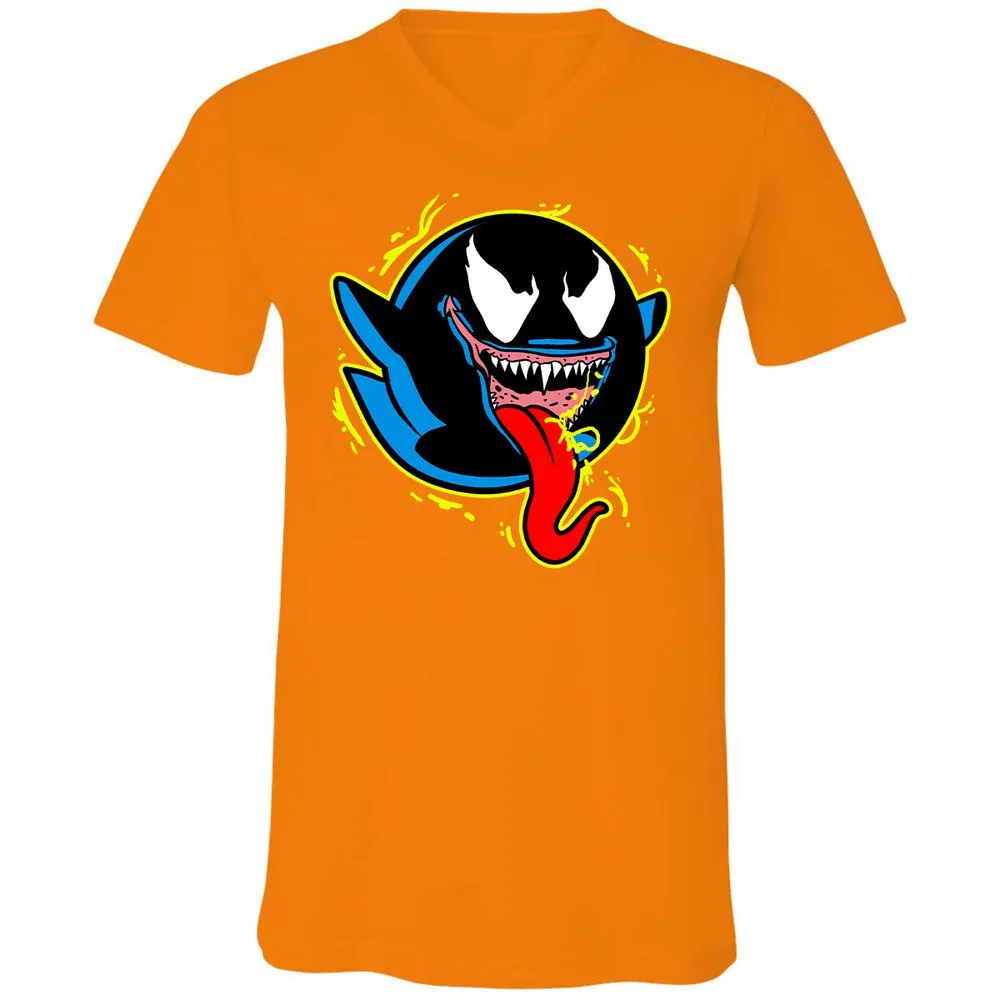 Unisex V-Neck T-Shirt - PJPCYZ2X - Orange - 11
