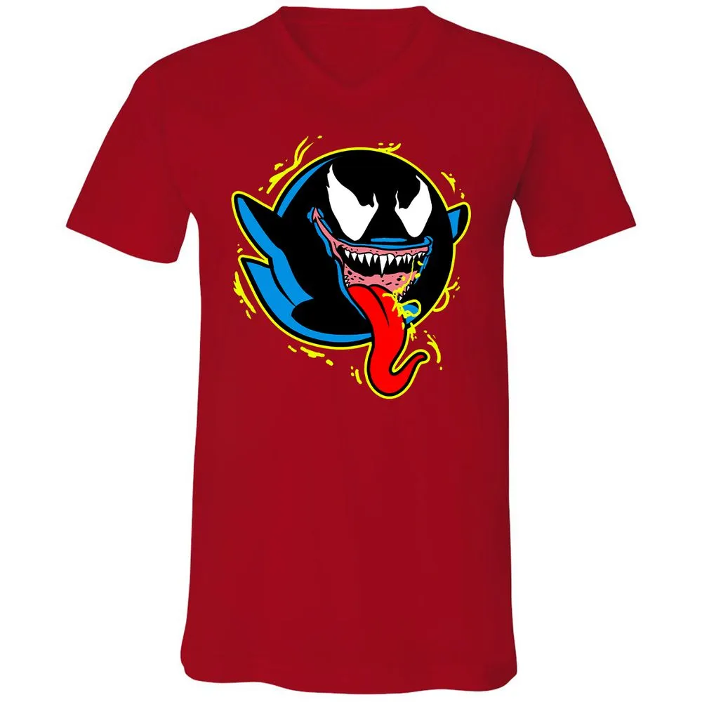 Unisex V-Neck T-Shirt - PJPCYZ2X - Red - 3