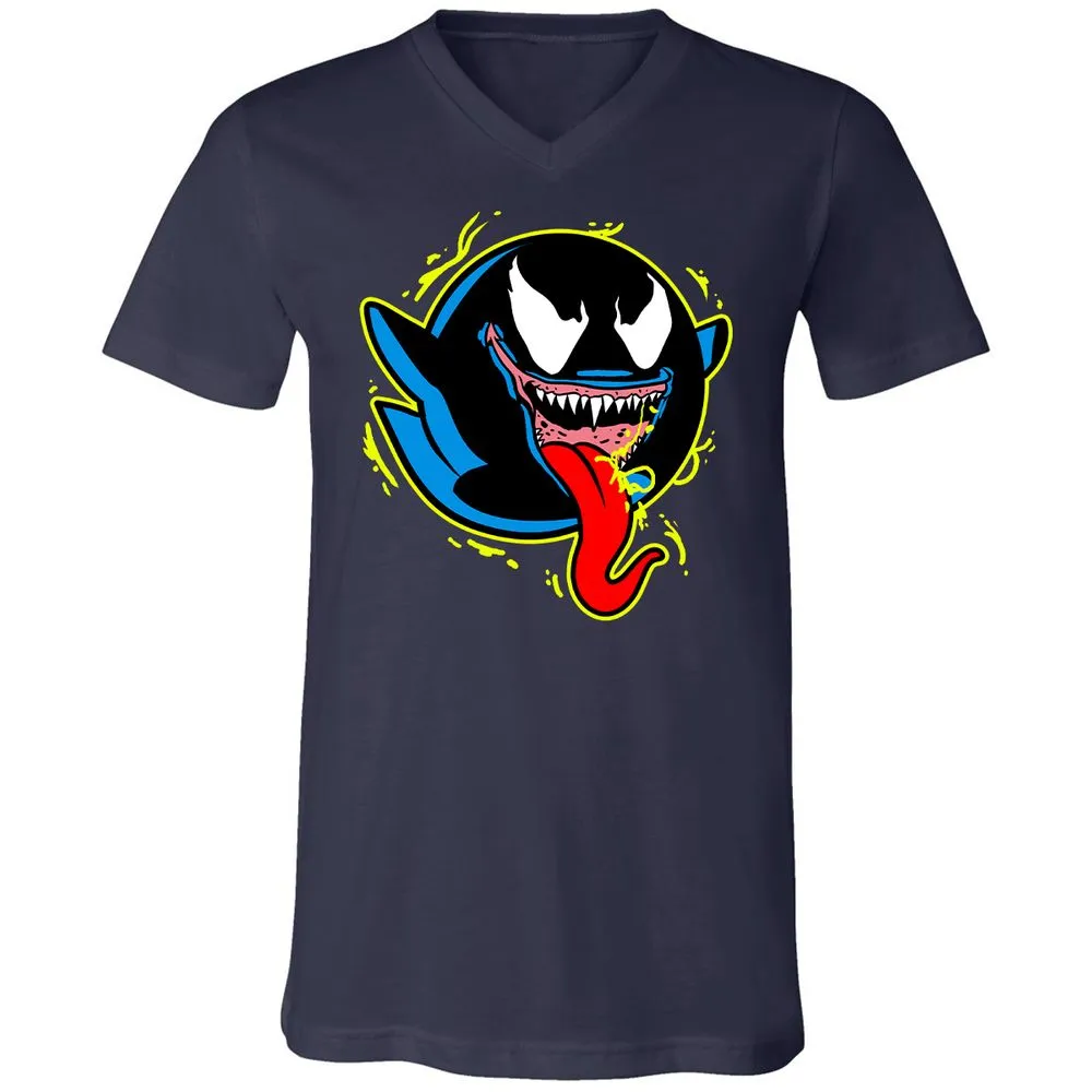 Unisex V-Neck T-Shirt - PJPCYZ2X - Navy - 2