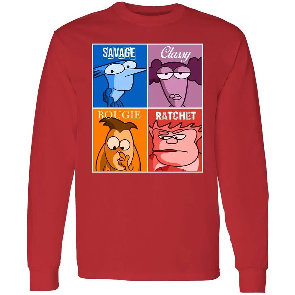 Long Sleeve T-Shirt - 2457RDYW - Red - 14