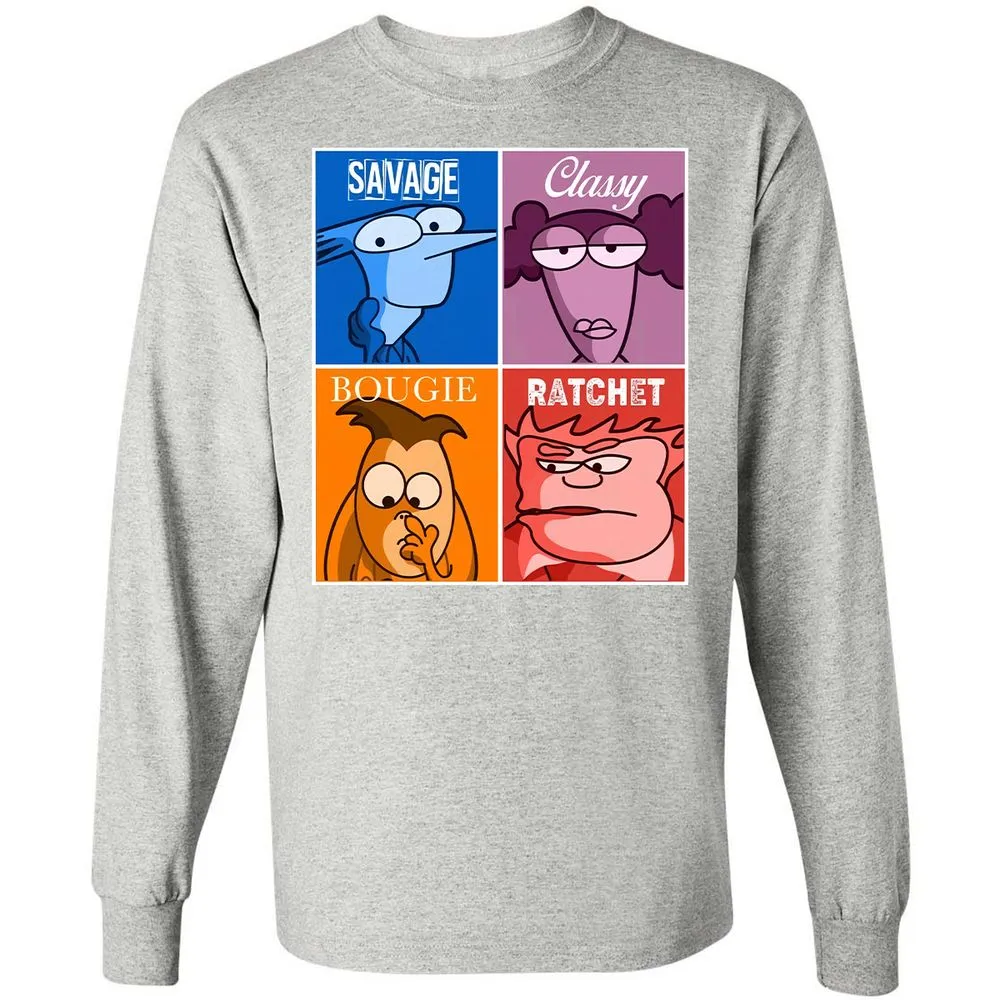 Long Sleeve T-Shirt - 2457RDYW - Ash - 7