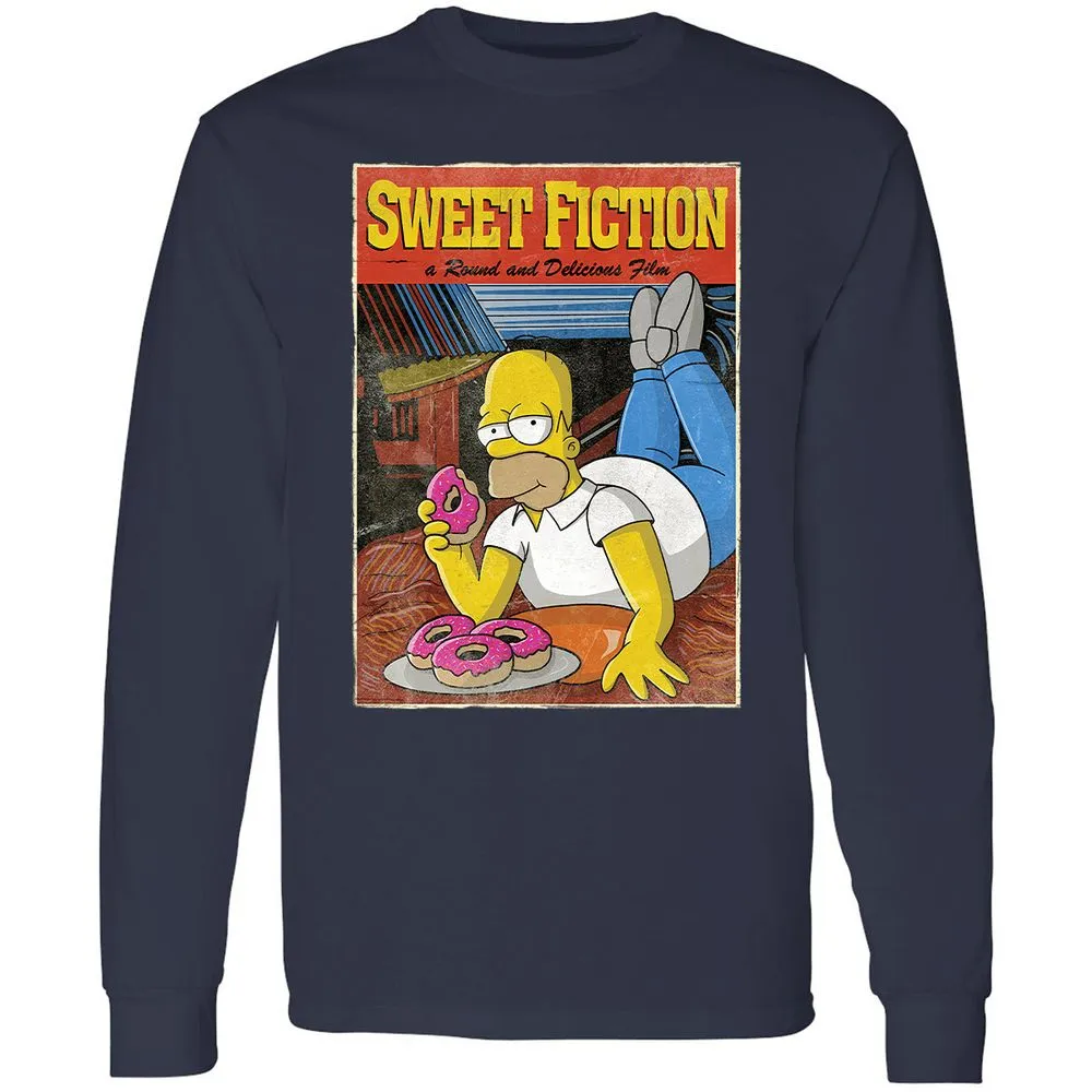 Long Sleeve T-Shirt - WHHYFUBH - Navy - 2