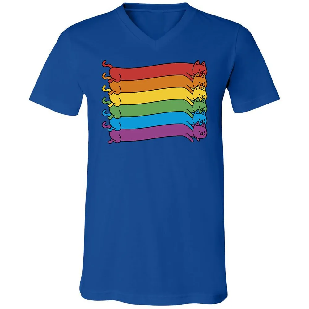 Unisex V-Neck T-Shirt - 6SH7MYTG - True Royal - 4