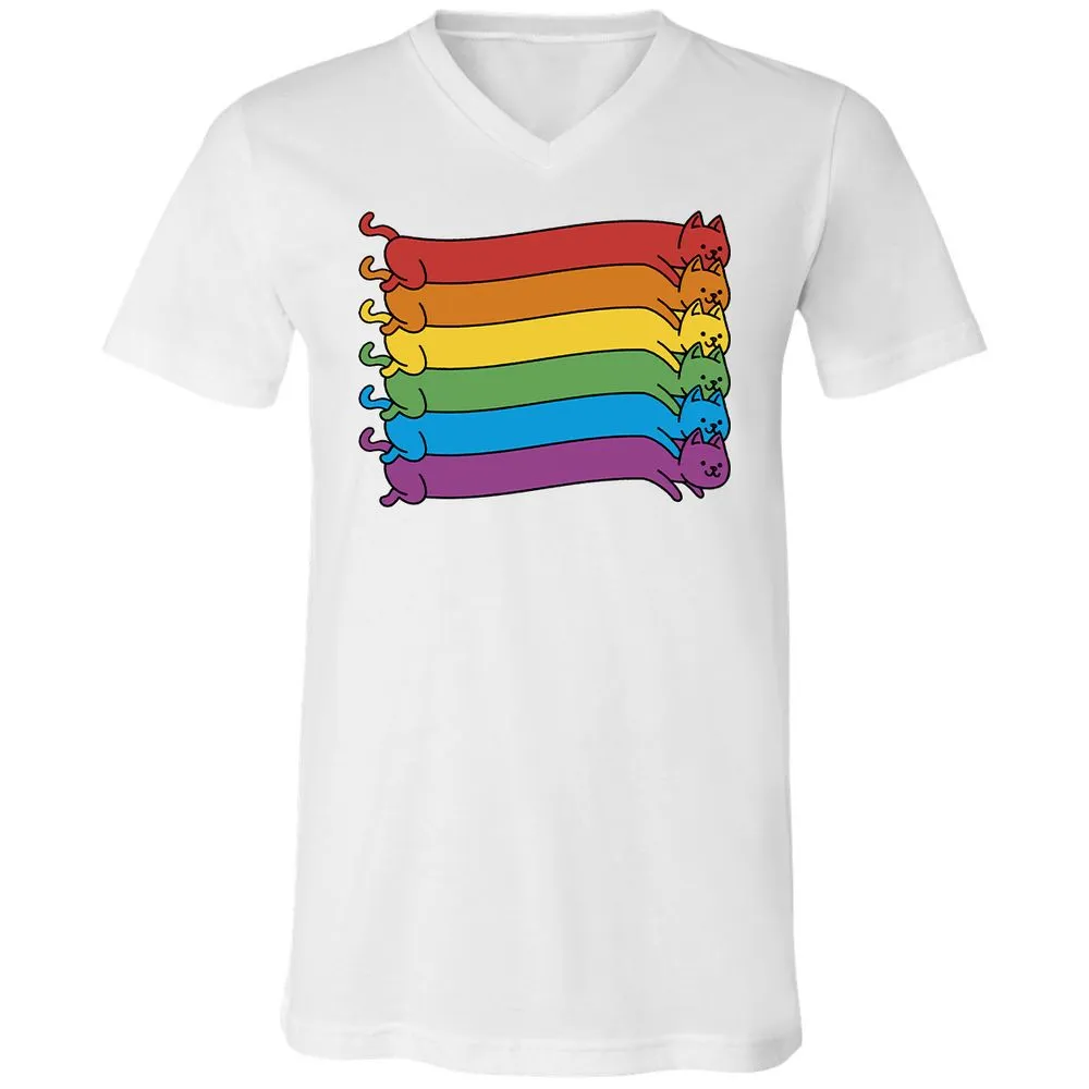 Unisex V-Neck T-Shirt - 6SH7MYTG - White - 5