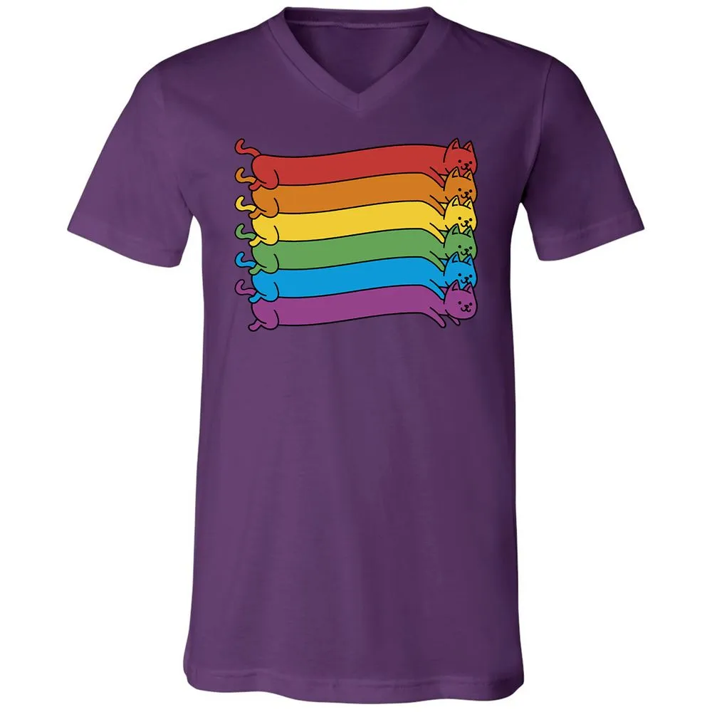 Unisex V-Neck T-Shirt - 6SH7MYTG - Team Purple - 9