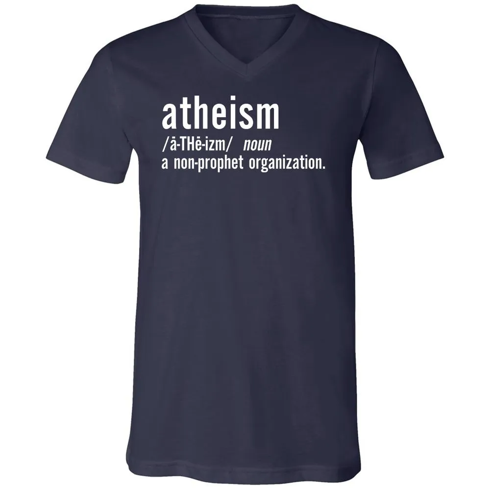 Unisex V-Neck T-Shirt - VLFQDVBP - Navy - 2