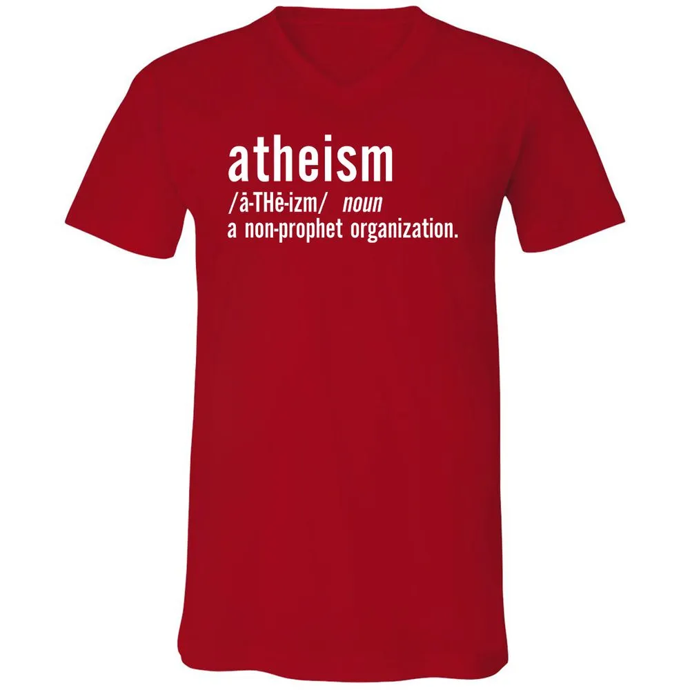 Unisex V-Neck T-Shirt - VLFQDVBP - Red - 3