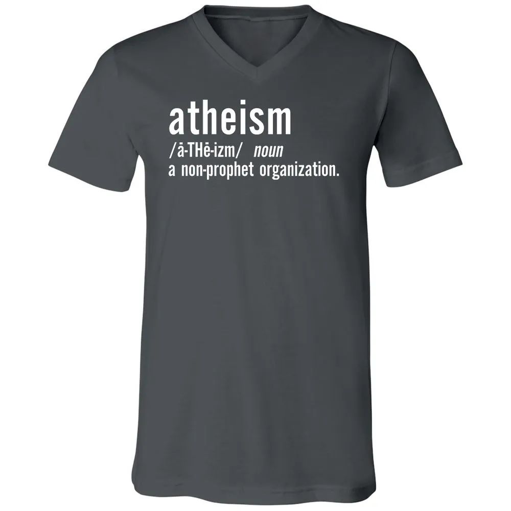 Unisex V-Neck T-Shirt - VLFQDVBP - Asphalt - 12