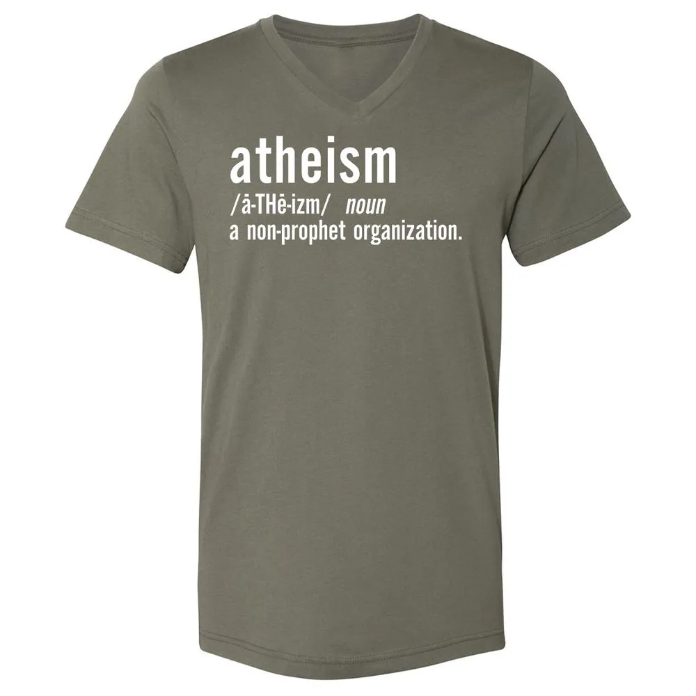 Unisex V-Neck T-Shirt - VLFQDVBP - Military Green - 10