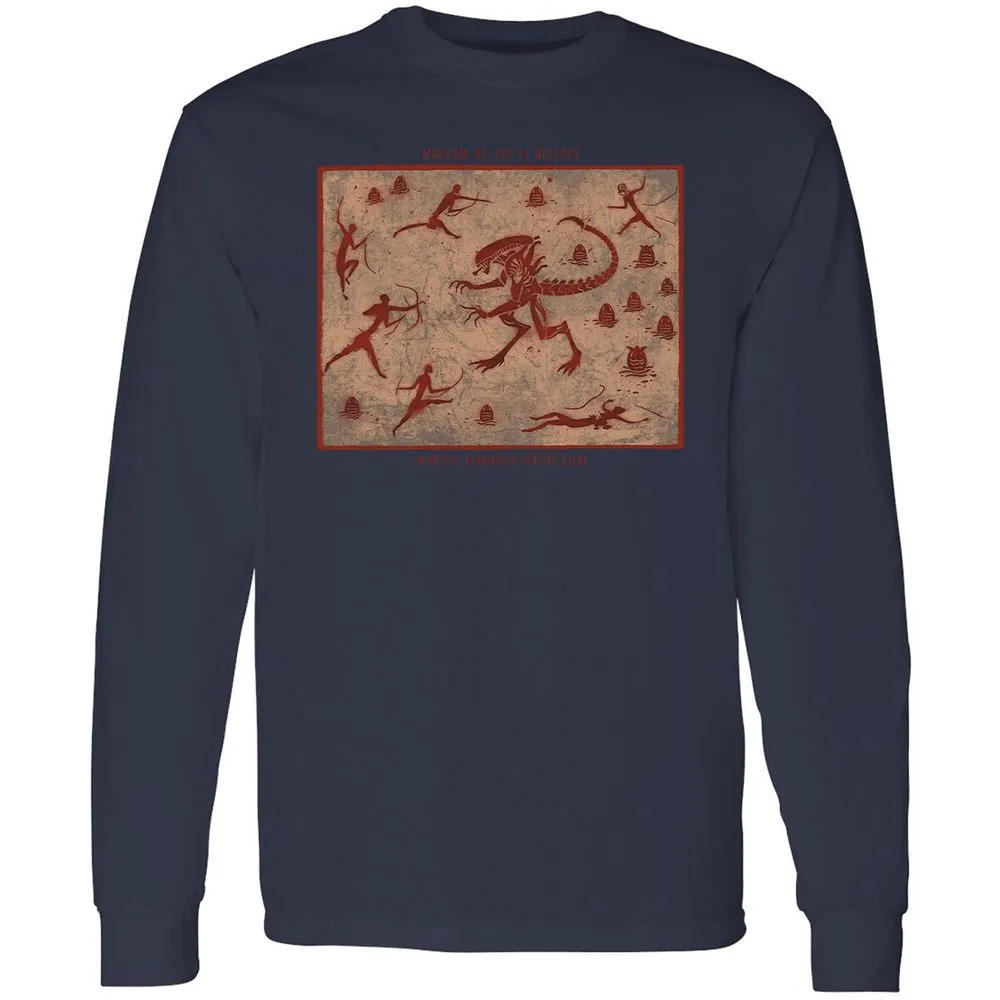 Long Sleeve T-Shirt - 1XZ6EASV - Navy - 2