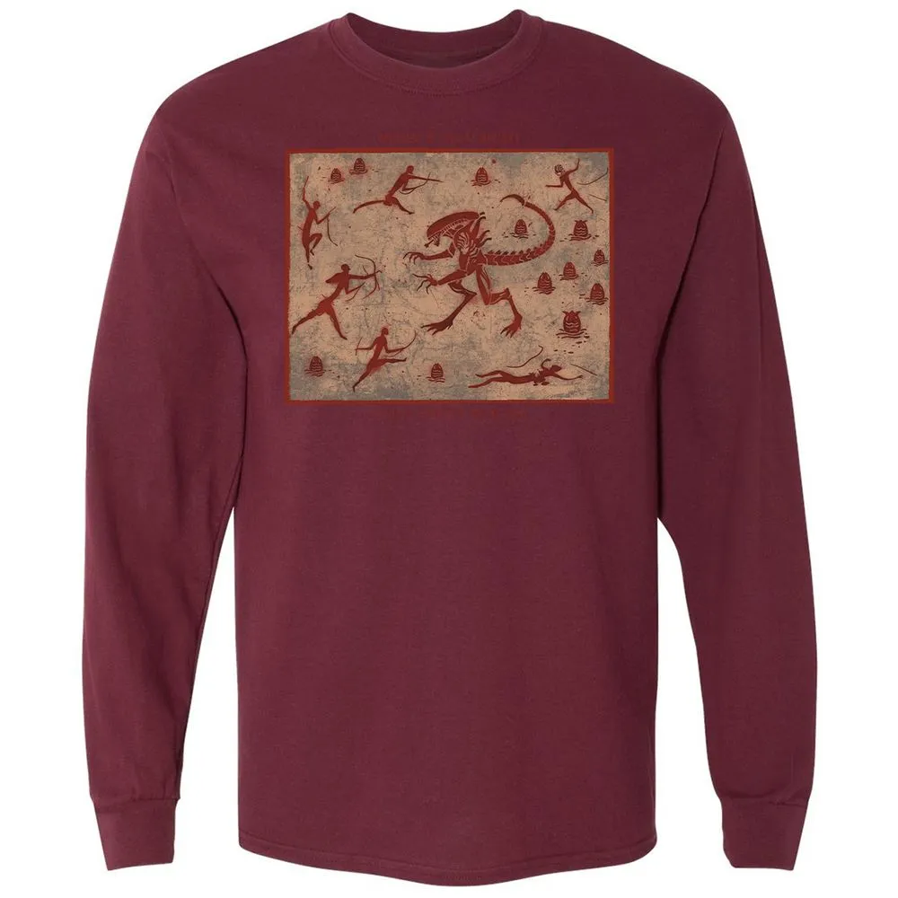 Long Sleeve T-Shirt - 1XZ6EASV - Maroon - 11