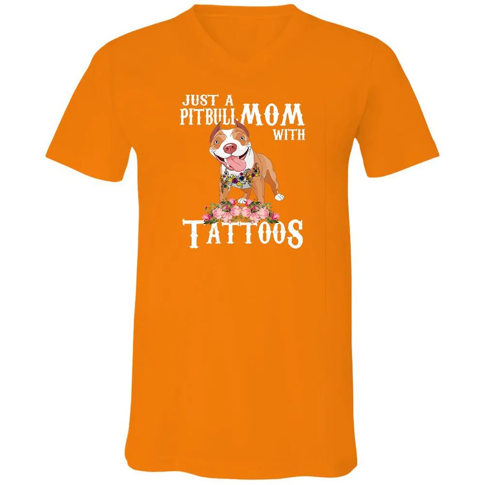 Unisex V-Neck T-Shirt - NPU6C6TL - Orange - 11