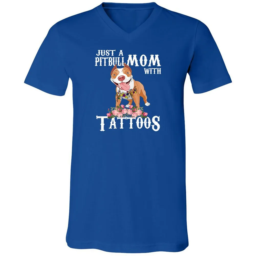 Unisex V-Neck T-Shirt - NPU6C6TL - True Royal - 4