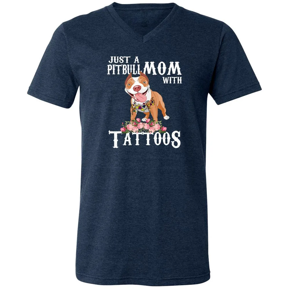 Unisex V-Neck T-Shirt - NPU6C6TL - Heather Navy - 15