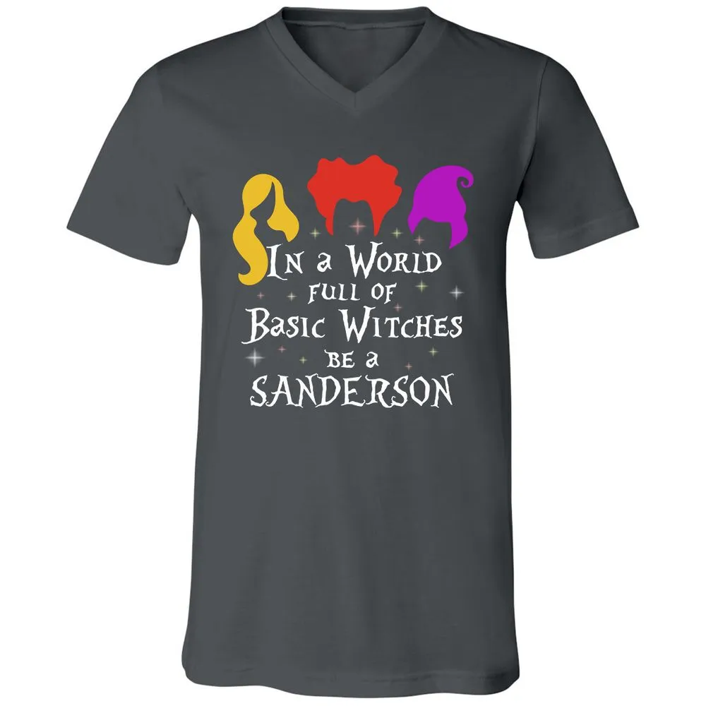 Unisex V-Neck T-Shirt - HUSEQHXB - Asphalt - 12
