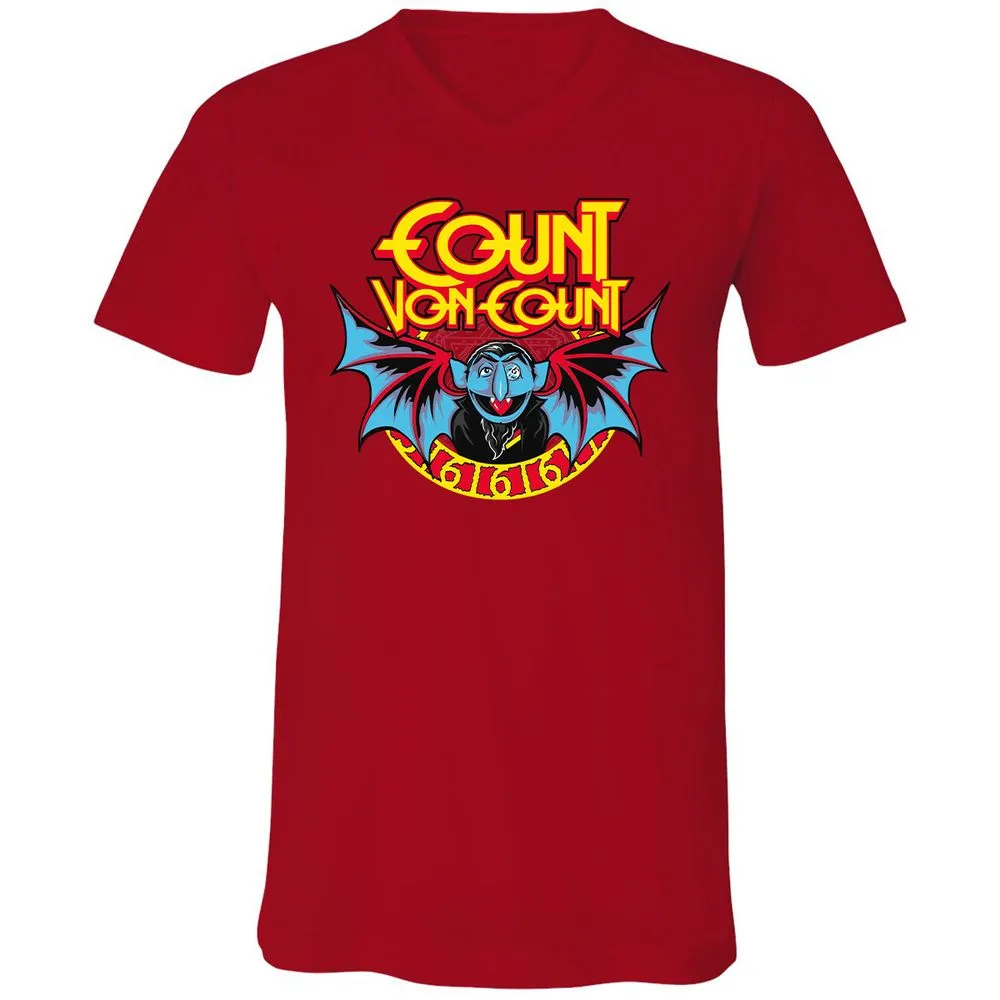 Unisex V-Neck T-Shirt - 88PZ5G9U - Red - 3