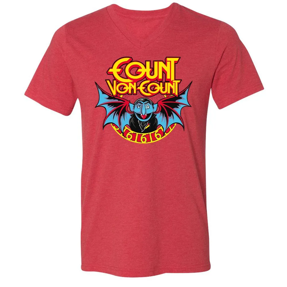Unisex V-Neck T-Shirt - 88PZ5G9U - Heather Red - 16