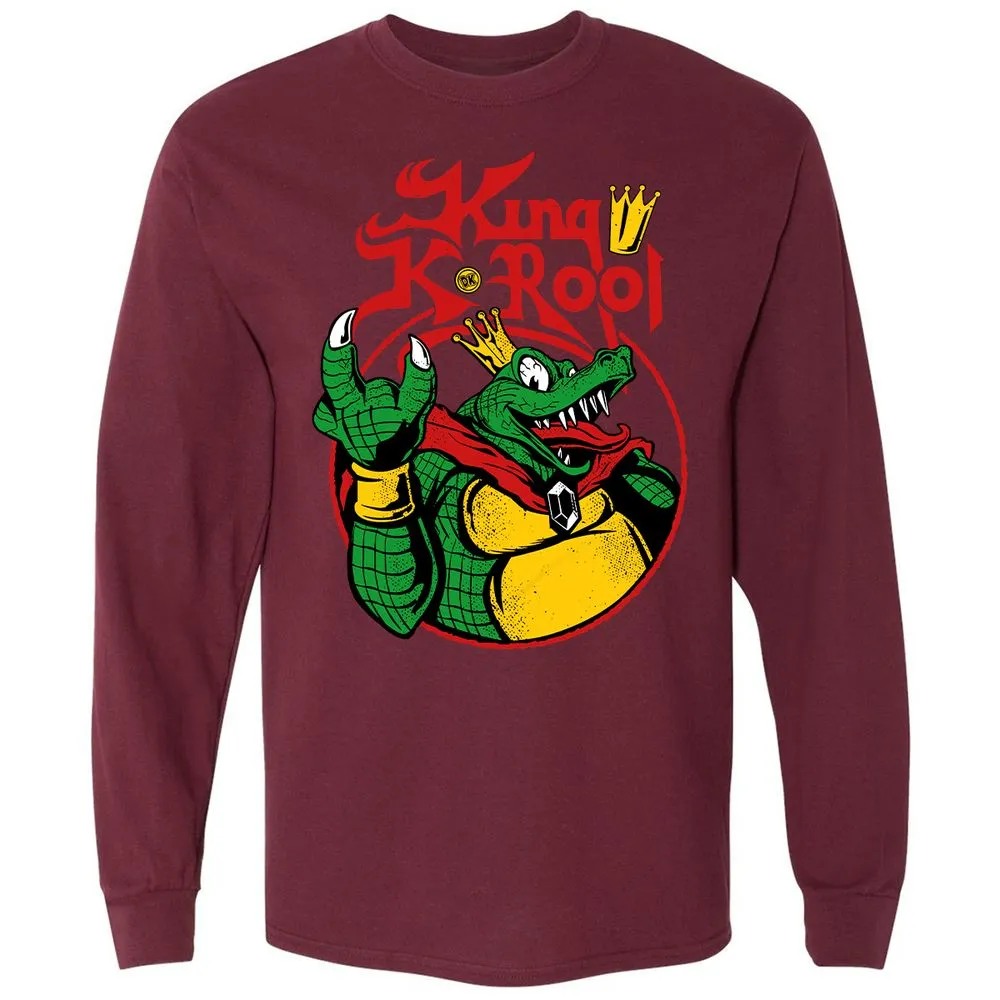 Long Sleeve T-Shirt - 1YJBASZM - Maroon - 11