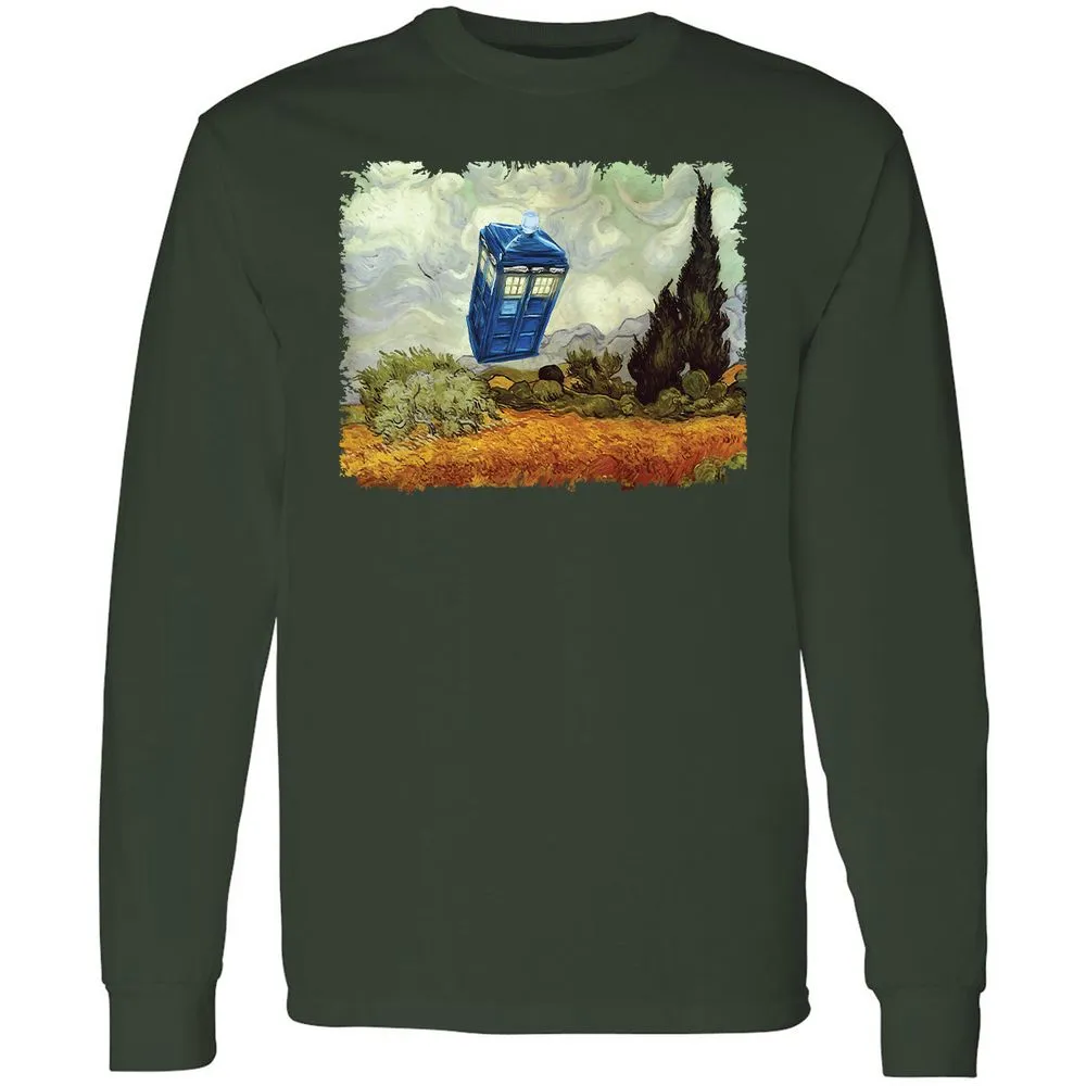 Long Sleeve T-Shirt - 7TY81HWU - Forest Green - 4