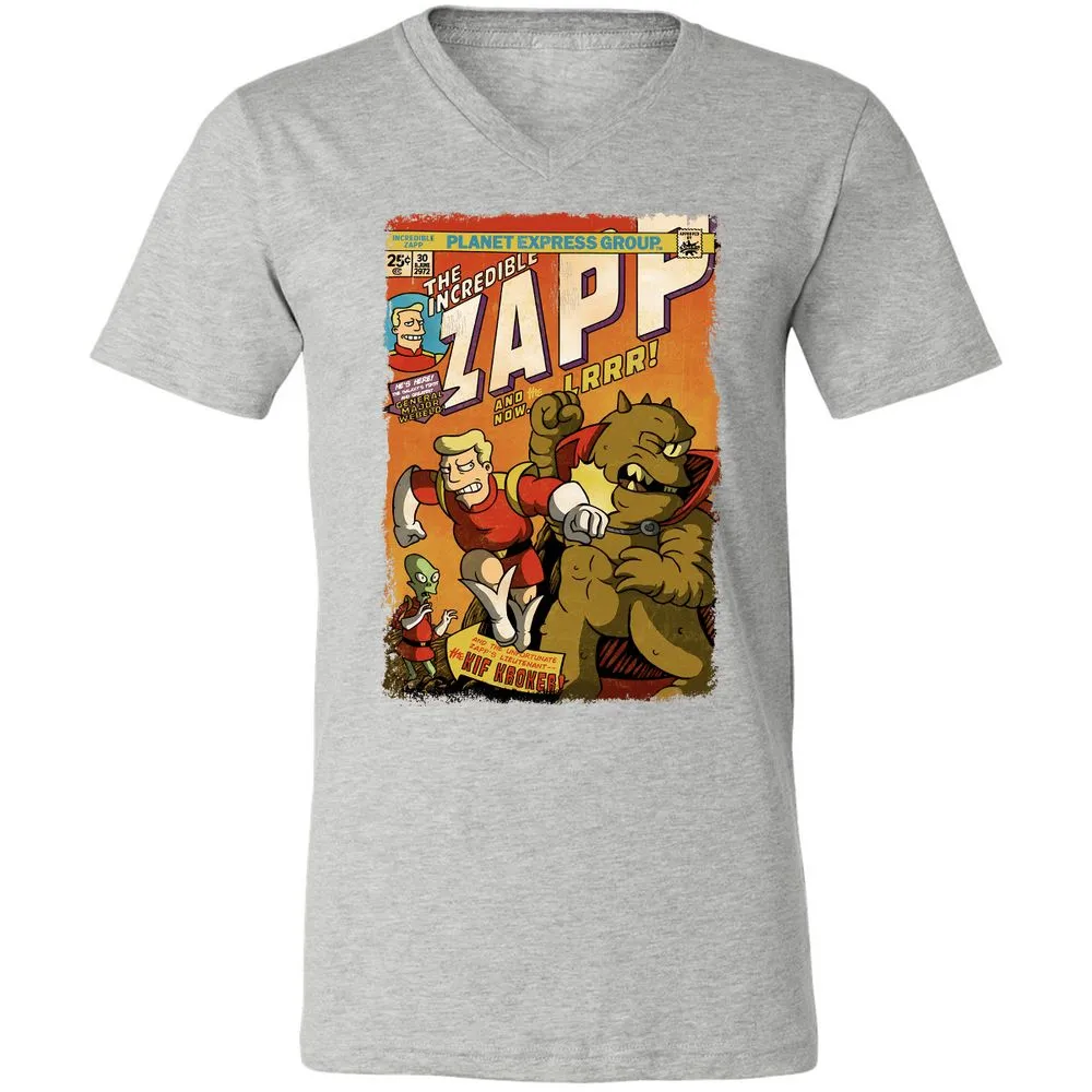 Unisex V-Neck T-Shirt - NPD6H9JB - Athletic Heather - 7
