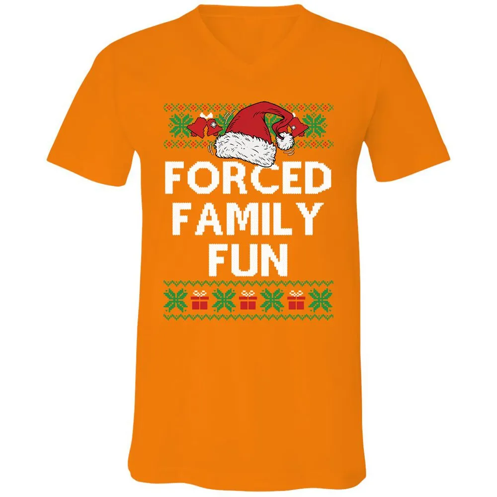 Unisex V-Neck T-Shirt - SEZ4GKKC - Orange - 11