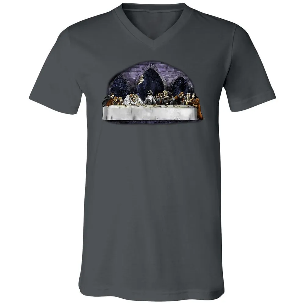 Unisex V-Neck T-Shirt - 6DTVNFTQ - Asphalt - 12