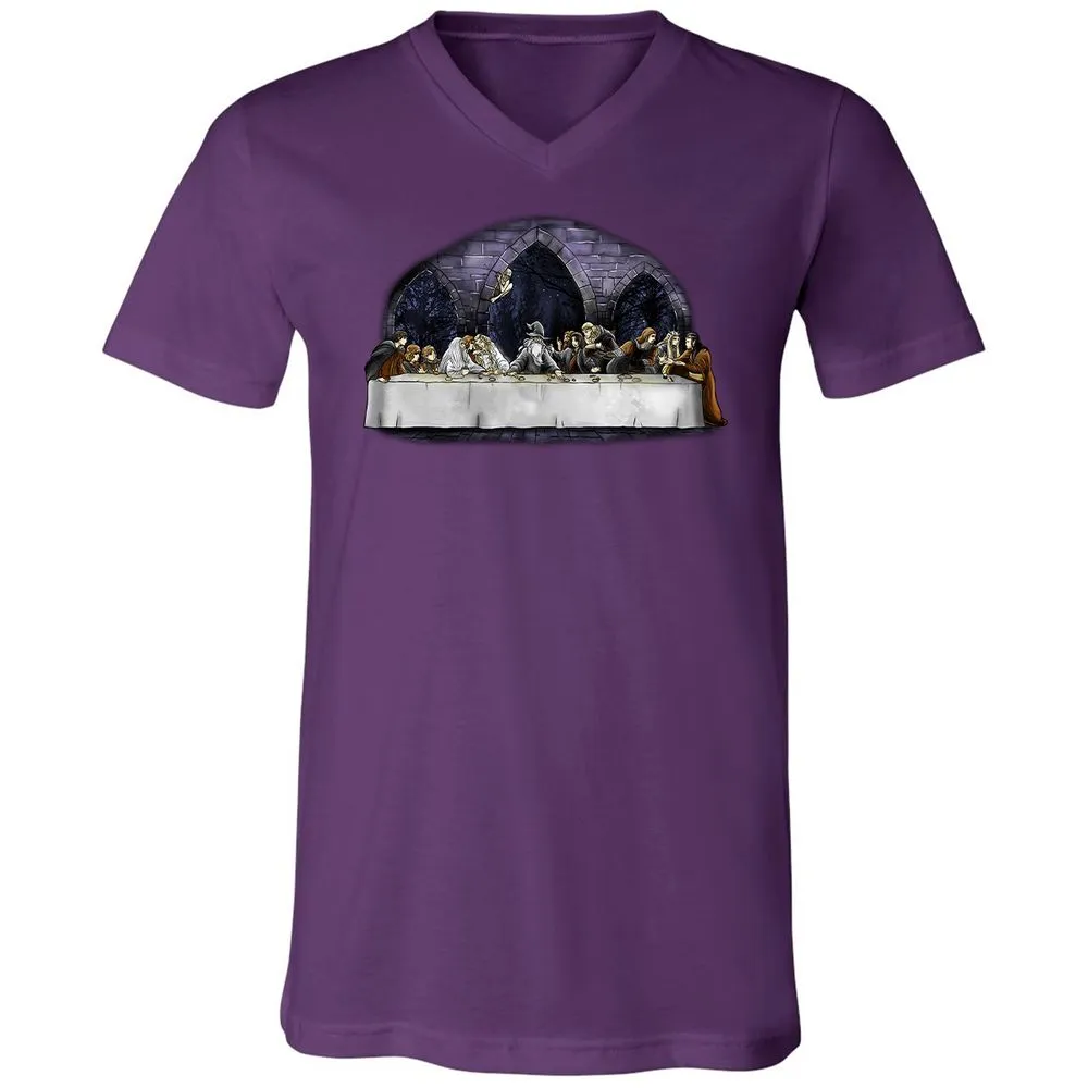 Unisex V-Neck T-Shirt - 6DTVNFTQ - Team Purple - 9