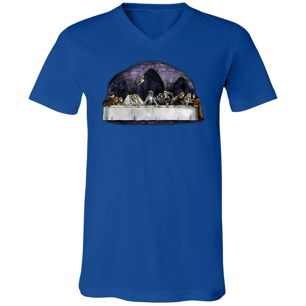 Unisex V-Neck T-Shirt - 6DTVNFTQ - True Royal - 4