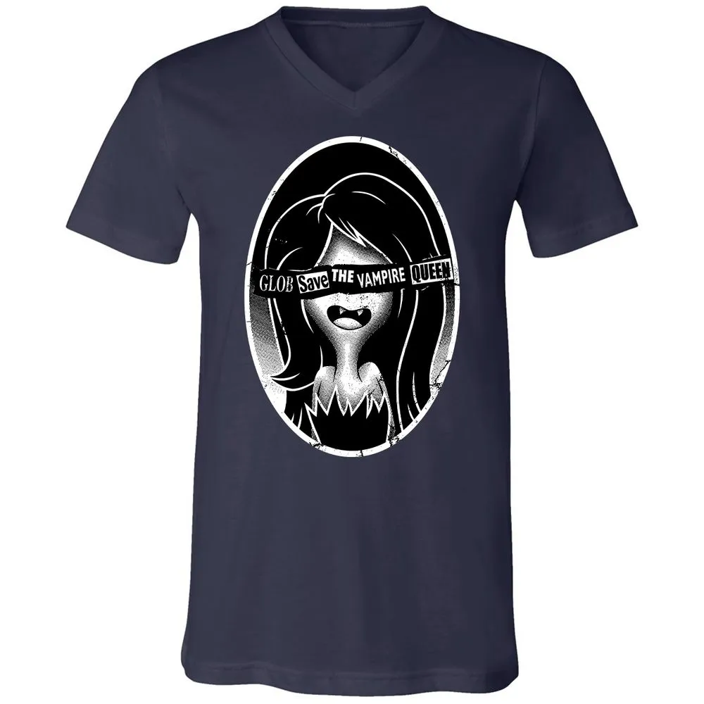 Unisex V-Neck T-Shirt - XGQY5MLQ - Navy - 2