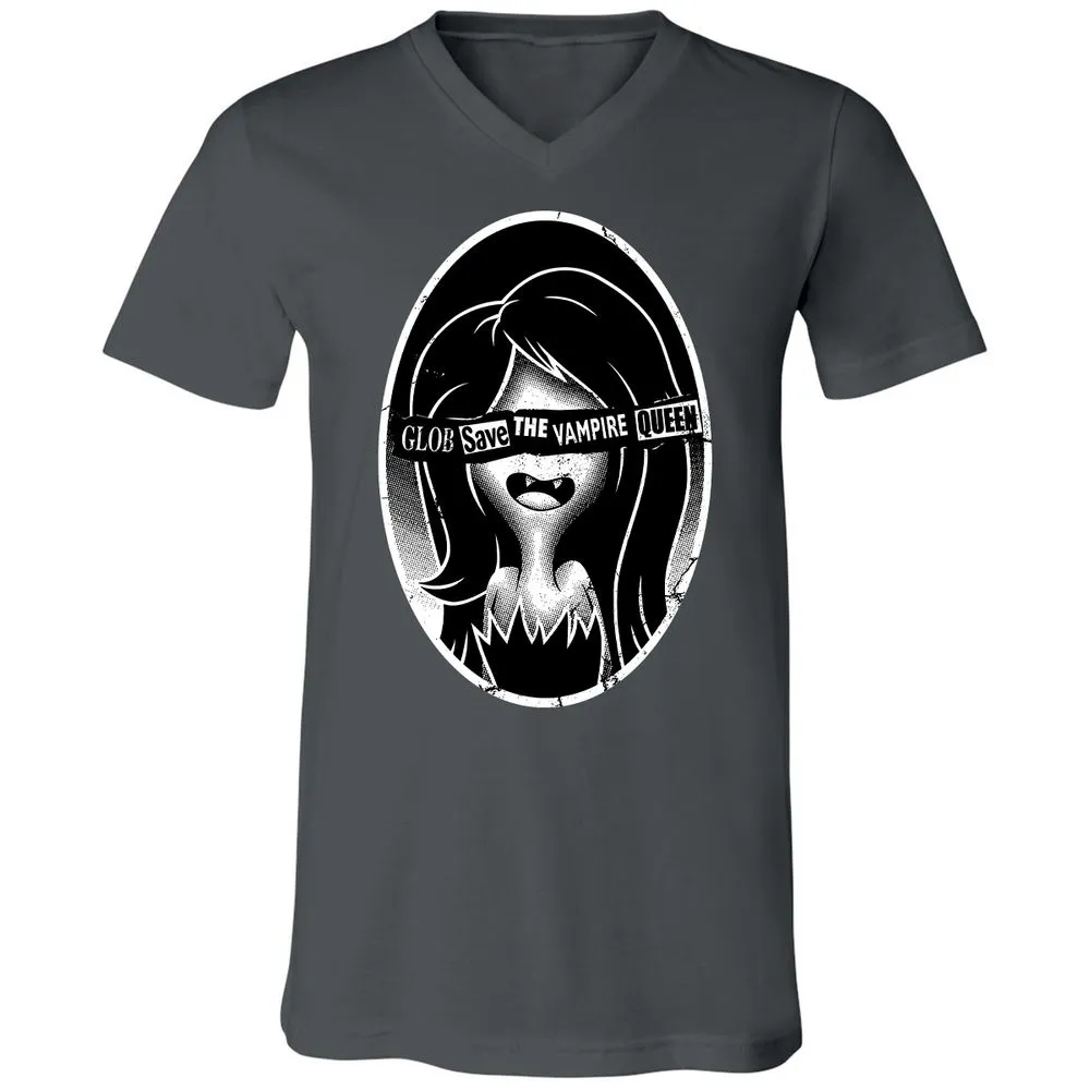 Unisex V-Neck T-Shirt - XGQY5MLQ - Asphalt - 12