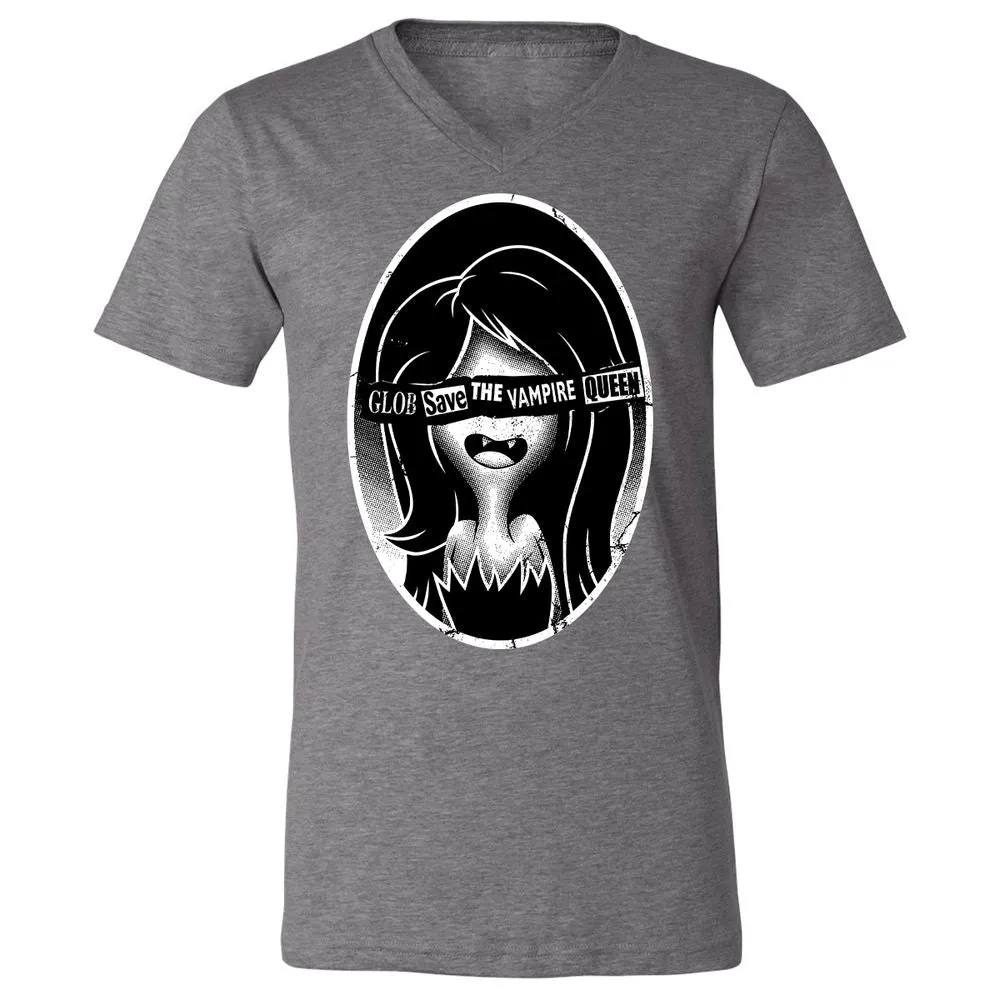 Unisex V-Neck T-Shirt - XGQY5MLQ - Deep Heather - 13