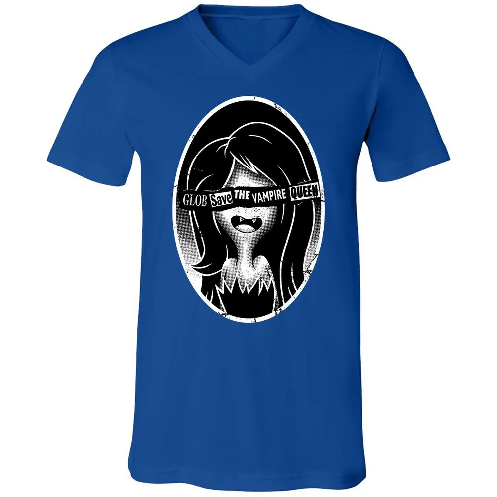 Unisex V-Neck T-Shirt - XGQY5MLQ - True Royal - 4
