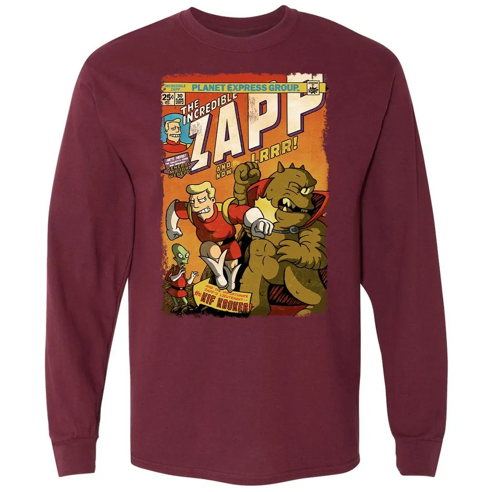 Long Sleeve T-Shirt - YUZULA7R - Maroon - 11