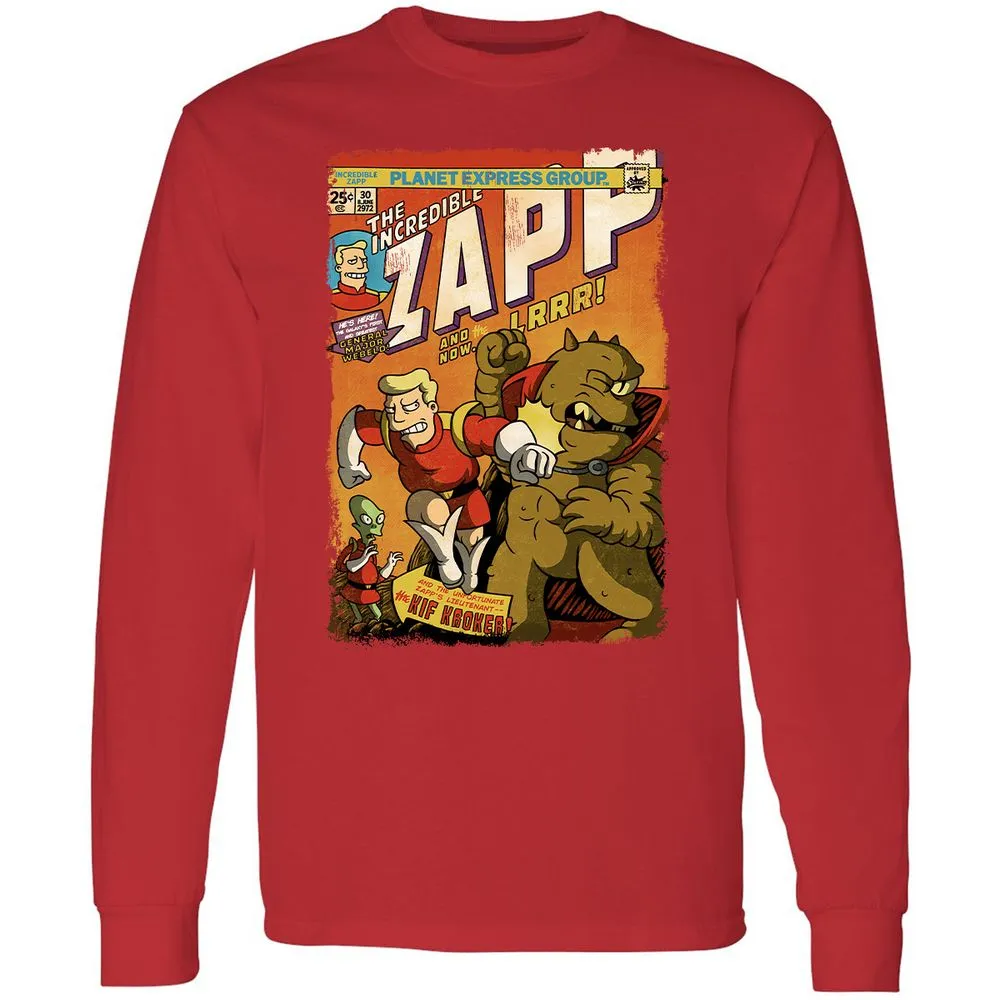 Long Sleeve T-Shirt - YUZULA7R - Red - 14