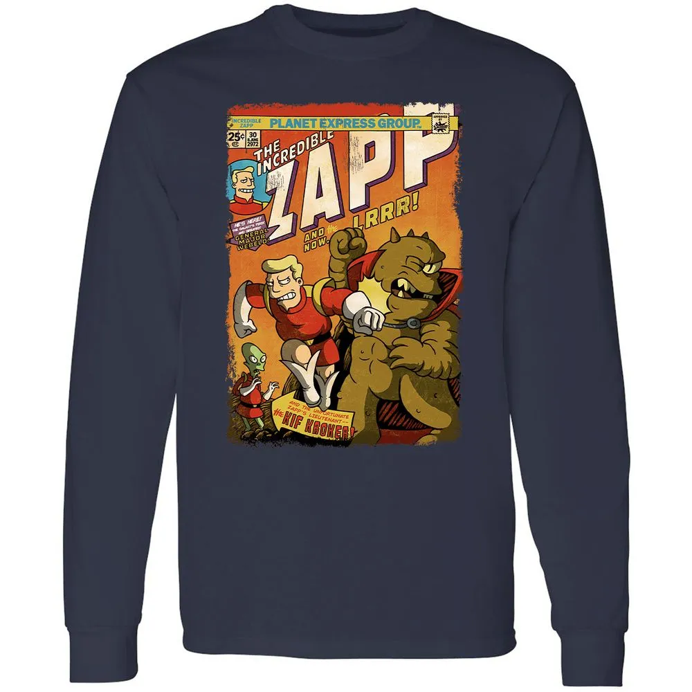 Long Sleeve T-Shirt - YUZULA7R - Navy - 2